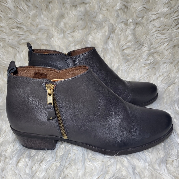 ERIC MICHAEL LONDON LEATHER BOOTIES WOMEN'S BLACK BOOTS SIZE 39 EU - Picture 3 of 7
